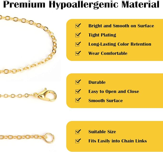 70Ft Jewelry Making Chains, 7 Colors 2mm Stainless Necklace Chains - Image 4