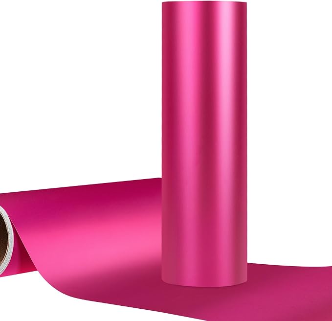 WRAPXPERT Hot Pink Permanent Vinyl Metallic, Craft Cutters DIY Projects by WRAPXPERT