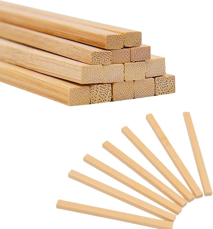DaTpuik 1/2 x 12 Inch 25 PCS Square Dowel Rods Wood Sticks Wooden Dowel Rods - Image 2