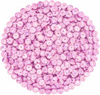 Mandala Crafts 6mm Cup Holographic Light Pink Sequins - Image 2