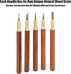 TOOLCOOL Precision Craft Knife Exacto Knife Hobby Knife Set Wooden Handle - Image 4