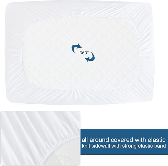 Twin XL Mattress Protector Waterproof Breathable Terry Premium Fitted up to - Image 6
