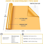 VinylRus Heat Transfer Vinyl-12” x 25FT Iron on Vinyl Roll - Image 5