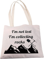 MBMSO Rock Collector Tote Bag Geologist Gifts I'm Not Lost I'm Collecting Rocks - Image 5
