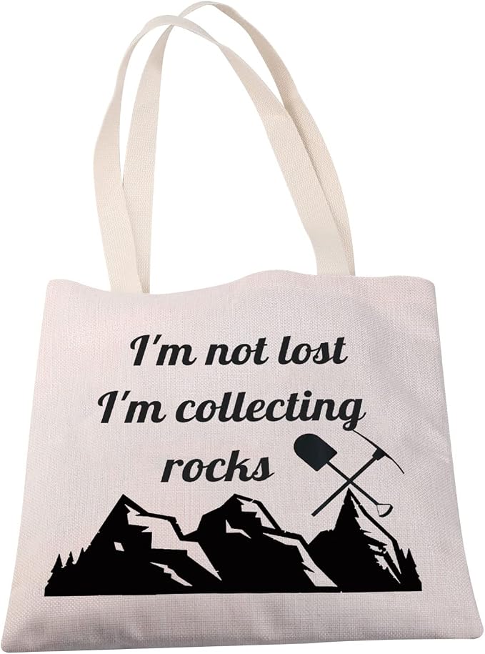 MBMSO Rock Collector Tote Bag Geologist Gifts I'm Not Lost I'm Collecting Rocks - Image 5