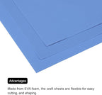 MECCANIXITY EVA Foam Sheets Dark Blue 19.7 Inch x 35.4 Inch 1mm Thick Crafts - Image 5