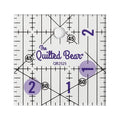 The Quilted Bear Square Quilting Ruler, Transparent Acrylic, 2.5" x 2.5" | by TheQuiltedBearsProducts