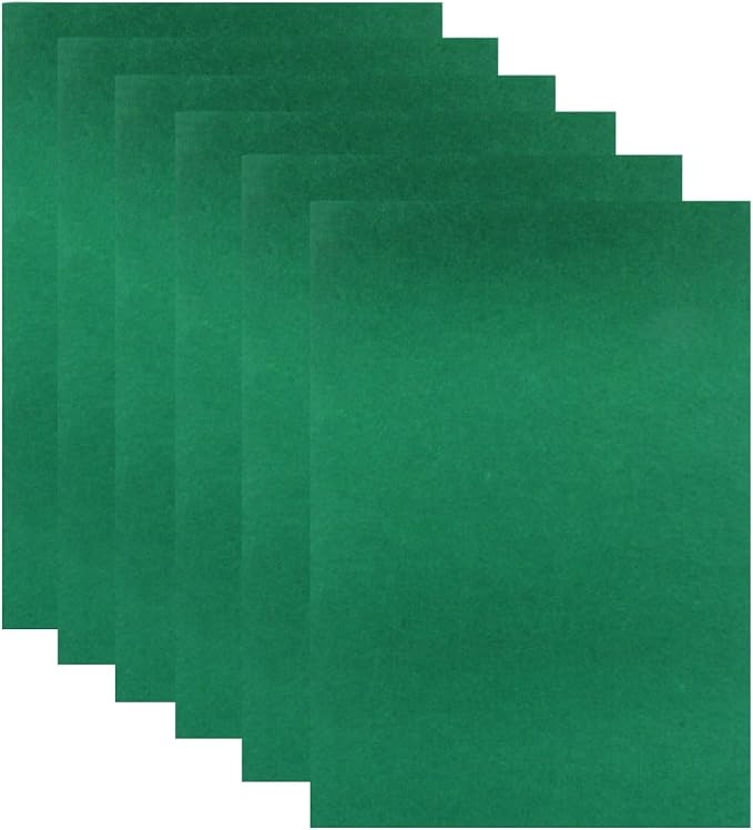 6 Pcs 8 x 12 Inch Green Felt Sheets, 2mm Thick | Felt Fabric - Image 5
