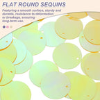 MECCANIXITY 700 Pcs Flat Round Sequins 15mm/0.6 Inch Loose Paillettes Craft - Image 3