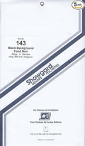 Strip Style Black Stamp Mounts Size 143 by Showgard