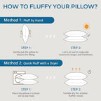 Sasttie Pillows Standard Size Set of 4, Full Size Bed Pillows - Image 8