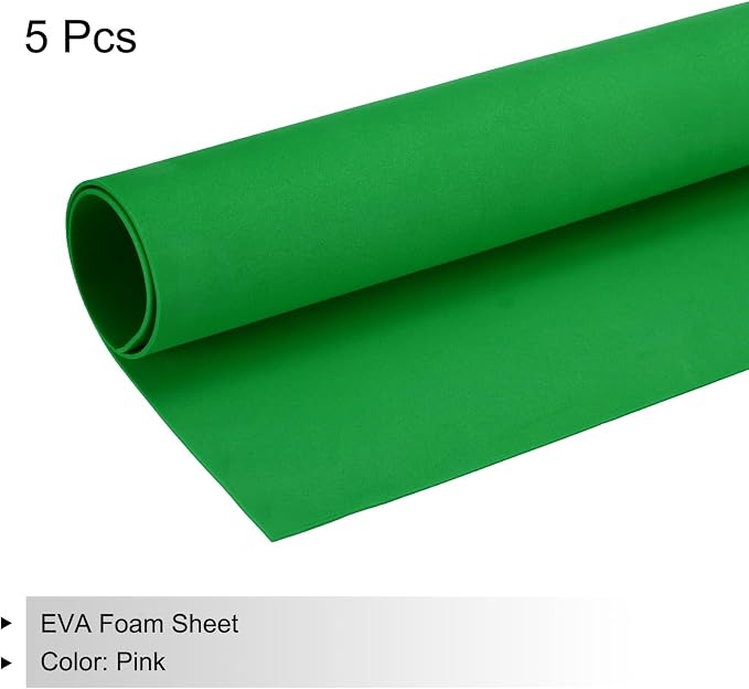 MECCANIXITY EVA Foam Sheets Grass Green 35.4 Inch x 19.7 Inch 2mm Thick Crafts - Image 3