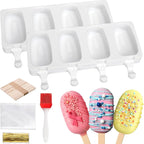 Mity rain 2 Pack Cake Pop Mold Silicone, 8 Cavity Reusable Cakesicle Molds | by Mityrain
