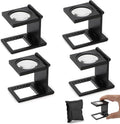Rongon Magnifying Glass 10X Small Loupe Magnifier 4Pcs Folding Magnifiers Glass by RongonPrecisionToolsBetterWork