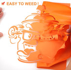 FUNKAKA Orange HTV Heat Transfer Vinyl Bundle, 10 Sheets Sticky HTV Vinyl - Image 4