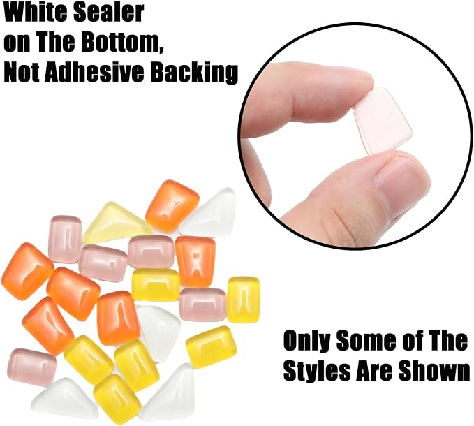 200g Assorted Colors Irregular Crystal Glass Mosaic Tiles, Colorful Glass - Image 3