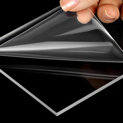 QWORK Clear Acrylic Sheets 10 Pack, Laser Cut Clean Edges, Cast Acrylic Board - Image 3