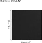 MECCANIXITY EVA Foam Sheets Black 9.8 Inch x 9.8 Inch 3mm Thick Crafts Foam - Image 2