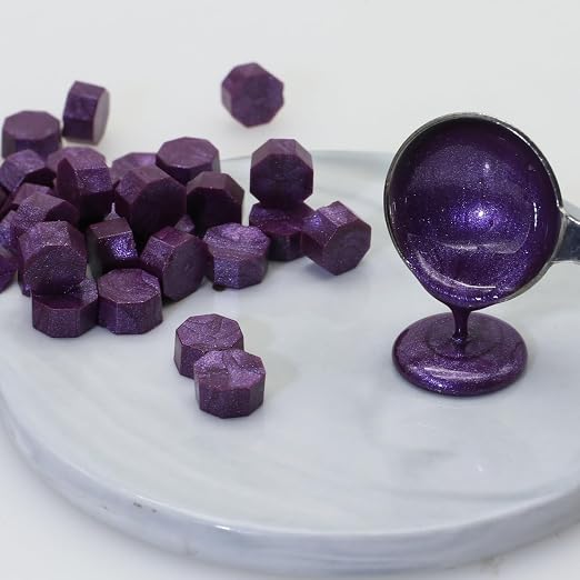 300 Pcs Wax Seal Beads, Sealing Wax Beads, Refilling Octagon Wax Sealing Beads - Image 4