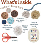 Box-O-Beads Earth Tones Clay Beads Bracelet Making Kit – 6, 000 Pieces Premium - Image 3