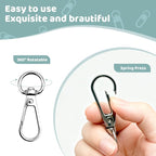 12pcs Swivel Push Gate Snap Hooks Clasps - Image 3