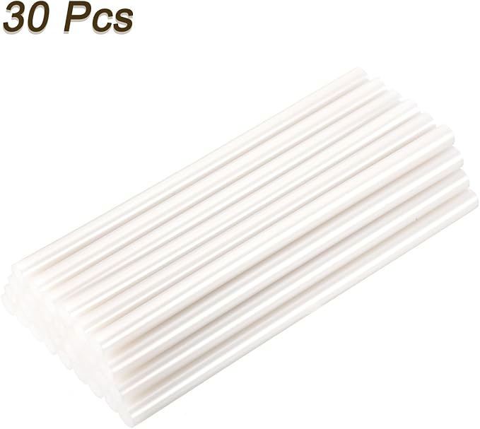 uxcell 30pcs Full Size Hot Glue Gun Sticks 8-inch x 0.43-inch High Sticky Large - Image 3