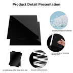 OMTech 10 Pack Black Acrylic Sheets, Transparent Acrylic Plastic Boards - Image 4