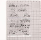 with Love and Hugs Sentiment Clear Stamps - Image 3