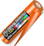 Sooez 12" x 12ft Heat Transfer Vinyl Rolls, PU HTV Orange by Sooez