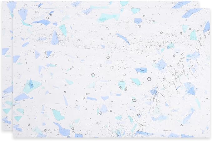 PATIKIL 4 x 6 Inch Transparent Stained Glass Sheets, 2 Sheets Mosaic Glass by PATIKIL