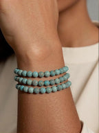 8mm Matte African Turquoise Bead, 15-Inch Matte Round Loose Stone Beads - Image 4