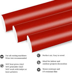 TECKWRAP Permanent Adhesive Vinyl 12" x 10ft, Matte Red - Image 2