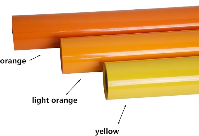 FUNKAKA Light Orange HTV Heat Transfer Vinyl Rolls, Adhesive HTV Vinyl - Image 2