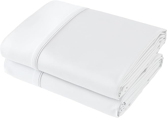 Flat Sheet Only 2 Pack, Twin Size 400 Thread Count 100% Egyptian Cotton Flat by ShunjieHome