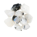 ColouredRocks 10pcs. Tourmilated Moonstone Crystals, Raw Stones, Rough Gemstones by ColouredRocks