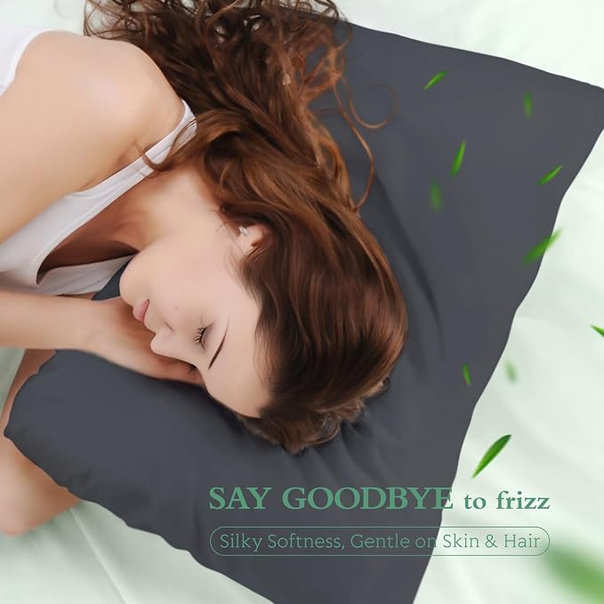 Cooling Pillowcases Standard Size Set of 2, Viscose Derived from Bamboo - Image 5