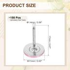 uxcell 150Pcs Upholstery Tacks, 11mmx17mm Flat Head Thumb Tack Decorative - Image 2