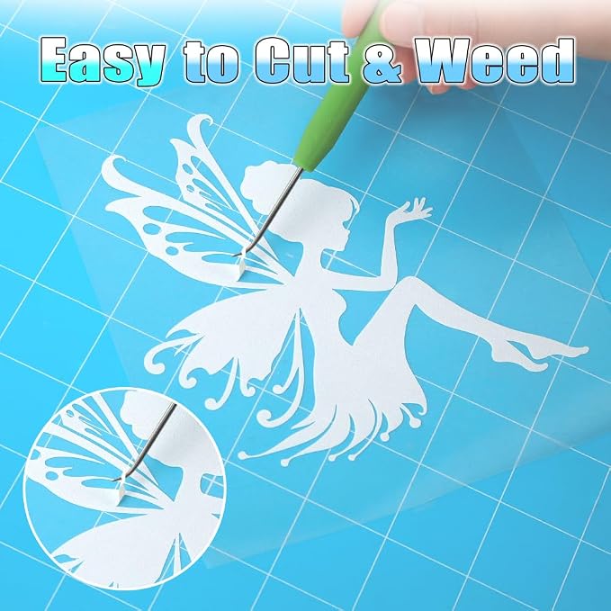 HTVVETUR Glow in The Dark HTV Heat Transfer Vinyl Roll 12 Inch by 20 Feet Iron - Image 3