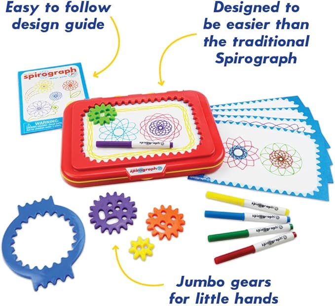 Spirograph Jr. — Jumbo Sized Gears Classic Retro Toy - Image 5