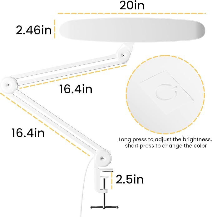 3000 Lumens Adjustable LED Desk Lamp & Task Lamp - Image 4