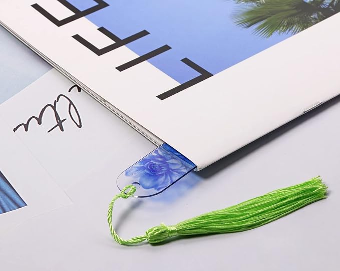 Blank Clear Acrylic Bookmarks Penta Angel 20Pcs Plastic Craft Transparent - Image 5