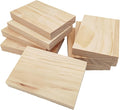 8PCS Rectangle Wood Boards Unfinished Wood Blocks by Anktily