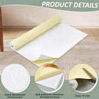BENECREAT 78.7x15.7 Inch White Self-Adhesive EVA Foam Roll, 1mm Thick Sticky - Image 4
