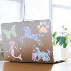 Clabby 36 Sheets Holographic Sticker Paper A4 Vinyl Holographic Laminate Sheets - Image 4