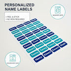 Personalized Waterproof Name Labels Press and Stick Custom Name Stick on - Image 3