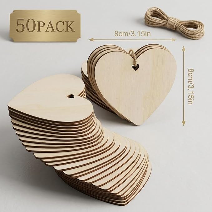 Unfinished Wooden Ornaments - Image 5