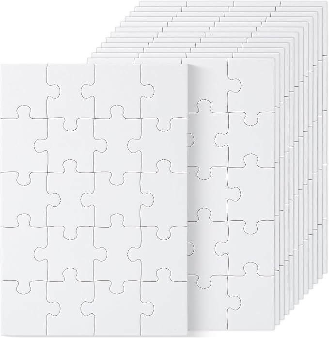 Mr. Pen- Blank Puzzle Bulk, 13 Pack, 20 Pieces/Pack, 5.5 x 8.1 Inch, Arts & DIY by MrPen
