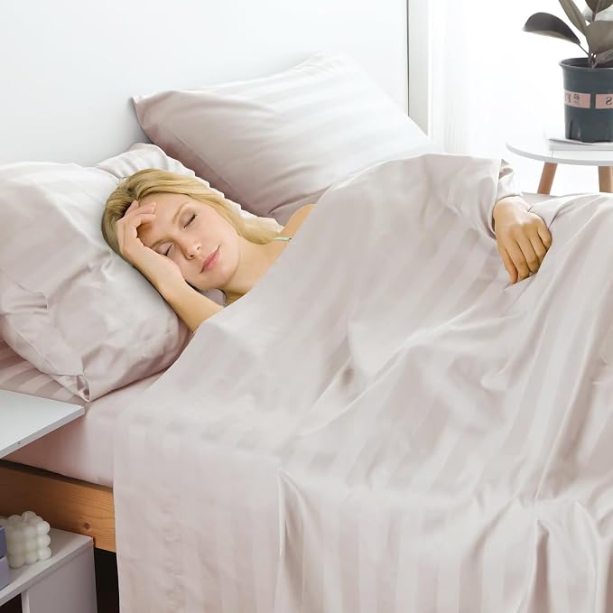 2-Pack Cotton King Flat Sheet Only, 600 Thread Count 100% Egyptian Cotton Top - Image 6