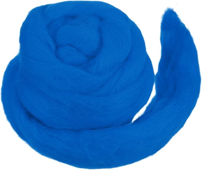 MECCANIXITY Wool Roving Yarn Soft Felting Wool 50g/1.76oz Pure Chunky Roving by MECCANIXITY