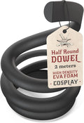 The Foamory's No Waste Half Round EVA Foam Dowel. 5mm x 2M Length. High-Density by TheFoamory